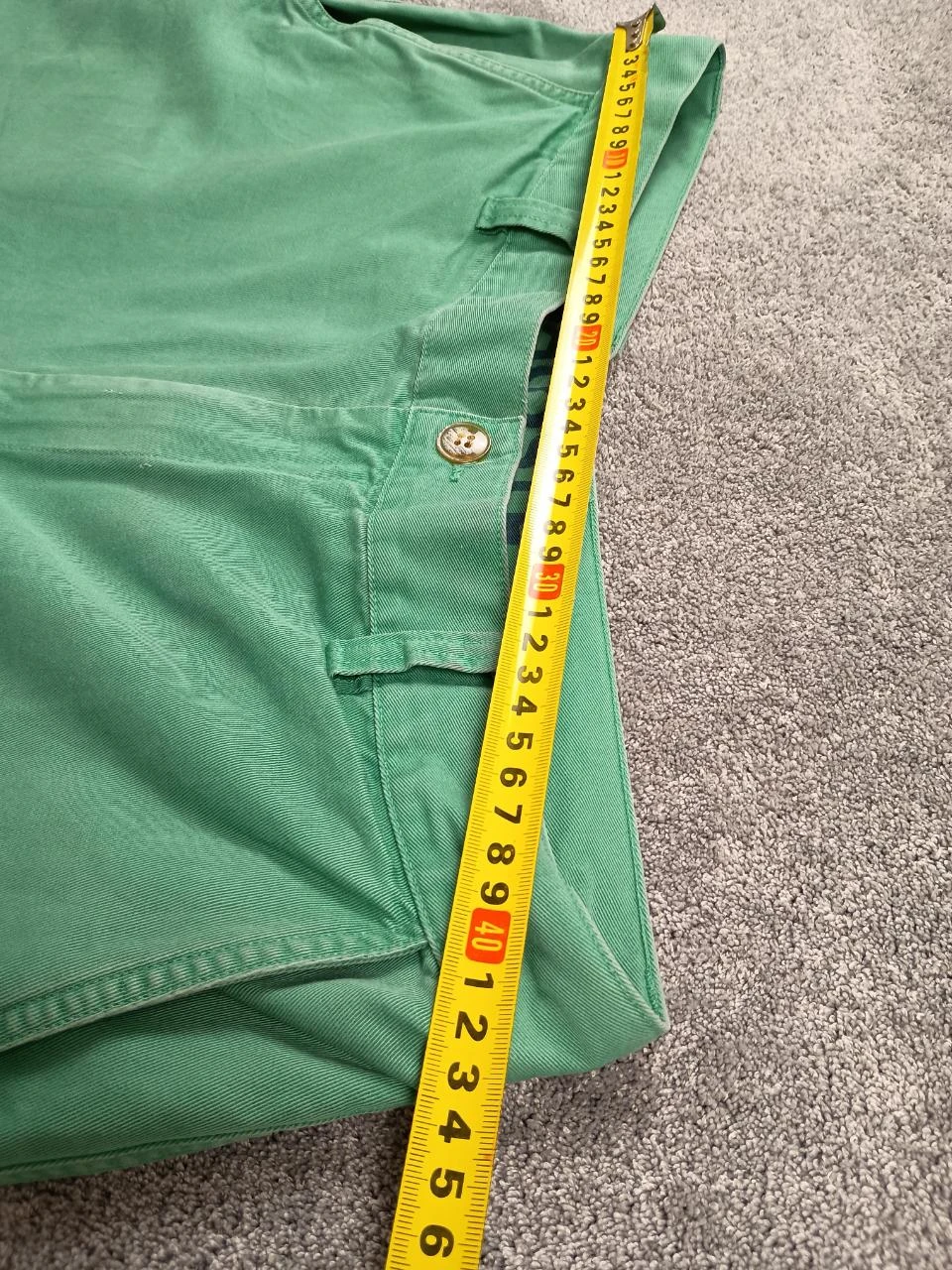Lacoste Shorts Verde Chino Clássico Preppy Old Money 2000s – photo 10